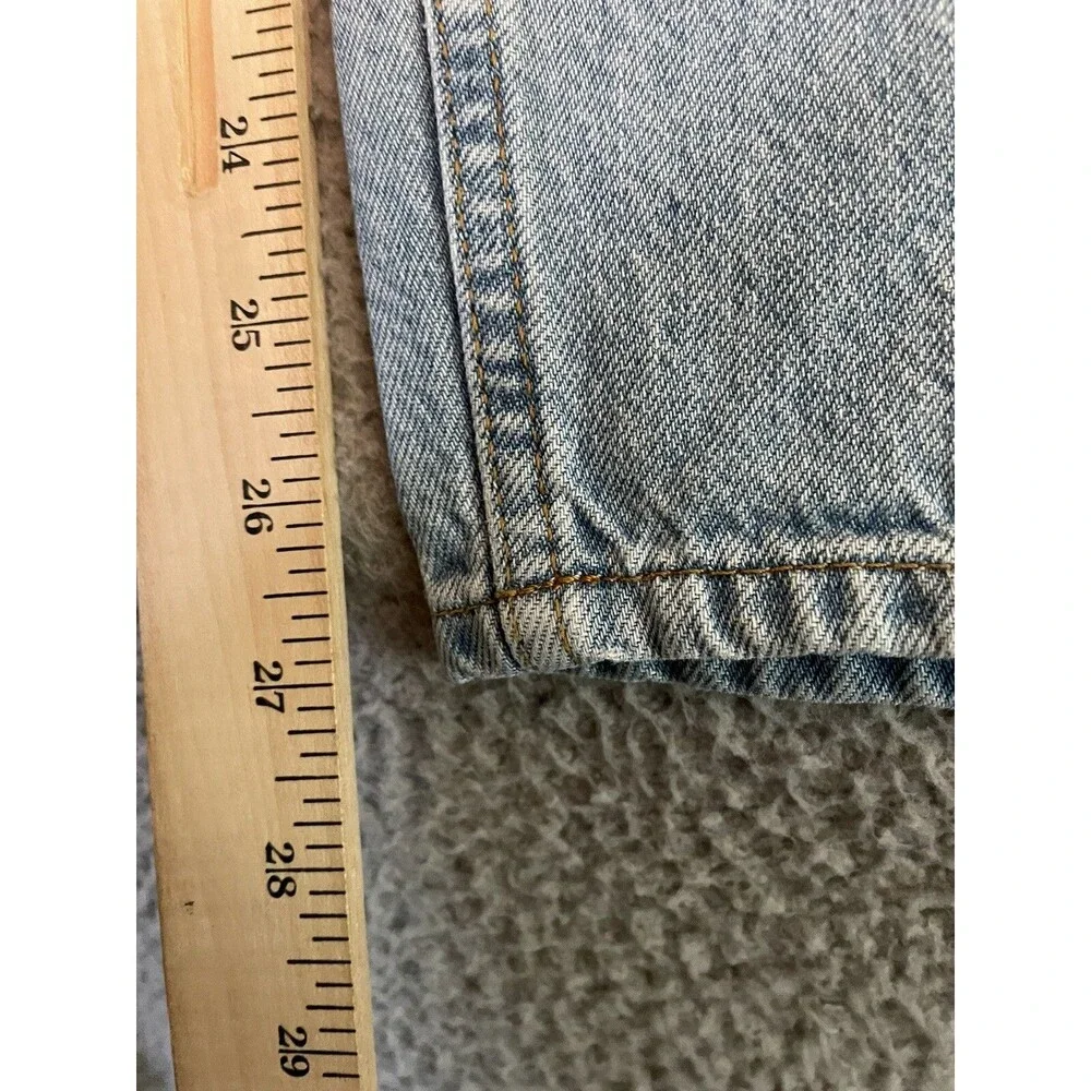 Miss Selfridge Light Wash High Rise Jeans Paperbag Waist Size 0 24x32 Mom Jeans - Picture 6 of 7